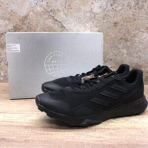 Adidas Tracefinder Sneakers Shoes Mens Size 13 Black Solid Low Top Lace Up NIB